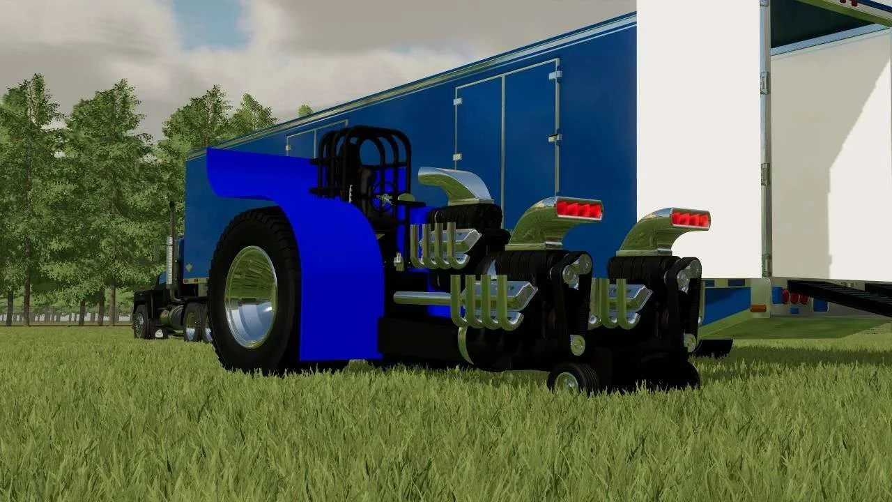 Blue Modified Pulling Tractor v1.0 FS22