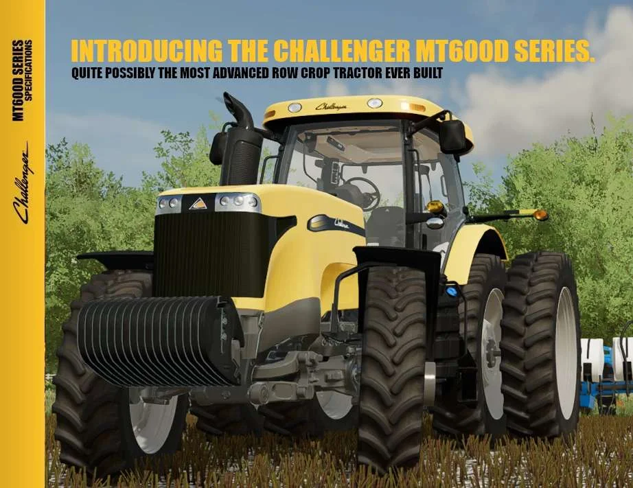 CHALLENGER MT600D SERIES v1.0 FS22 FS22 Mod Free Download