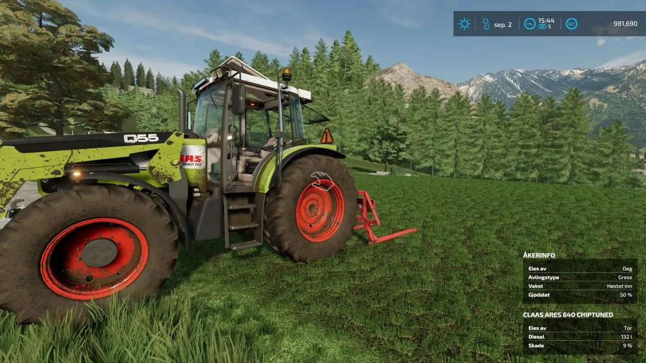 Claas Ares 600 Edited v1.0 FS22