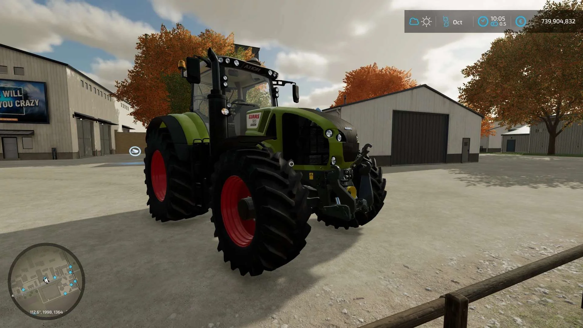 Claas Axion 900 v1.5 FS22 FS22 Mod Free Download