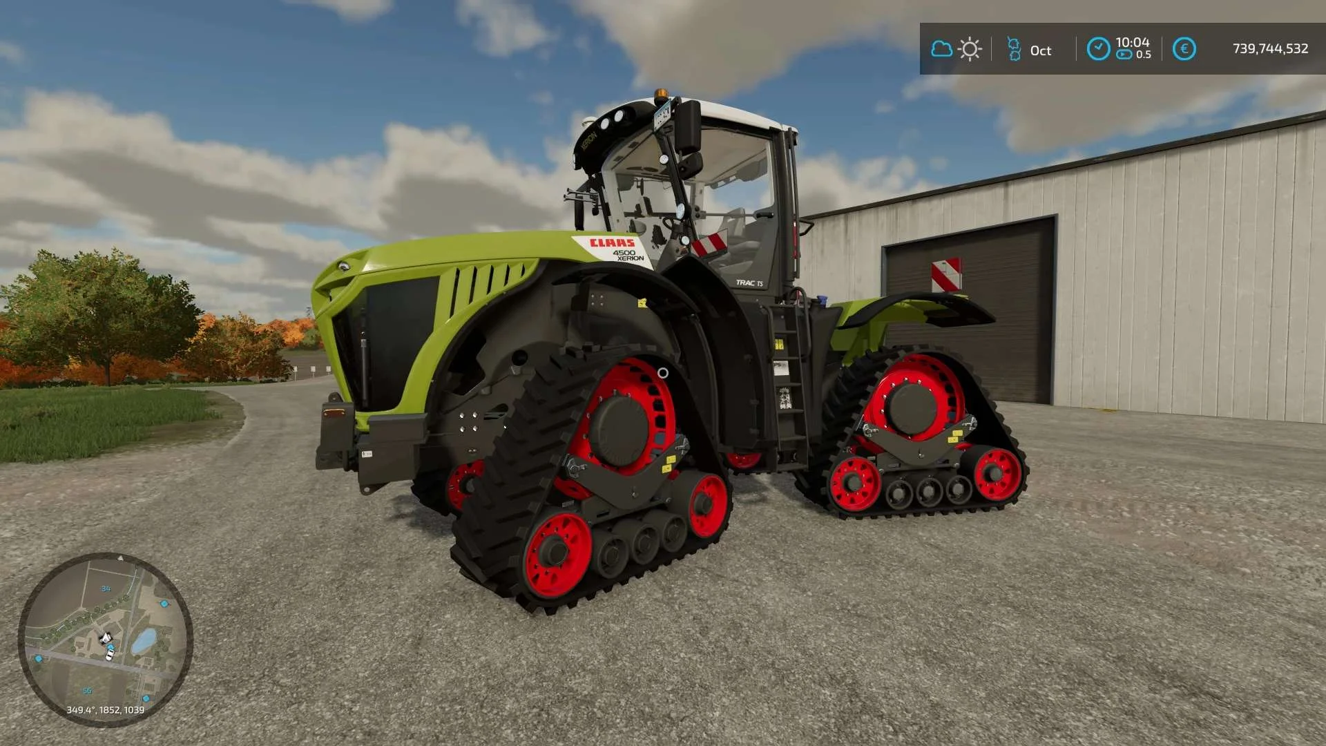 Claas Xerion 4500/5000 Trac Ts Pendelachse PRECISION FARMING v1.2 FS22 FS22 Mod Free Download