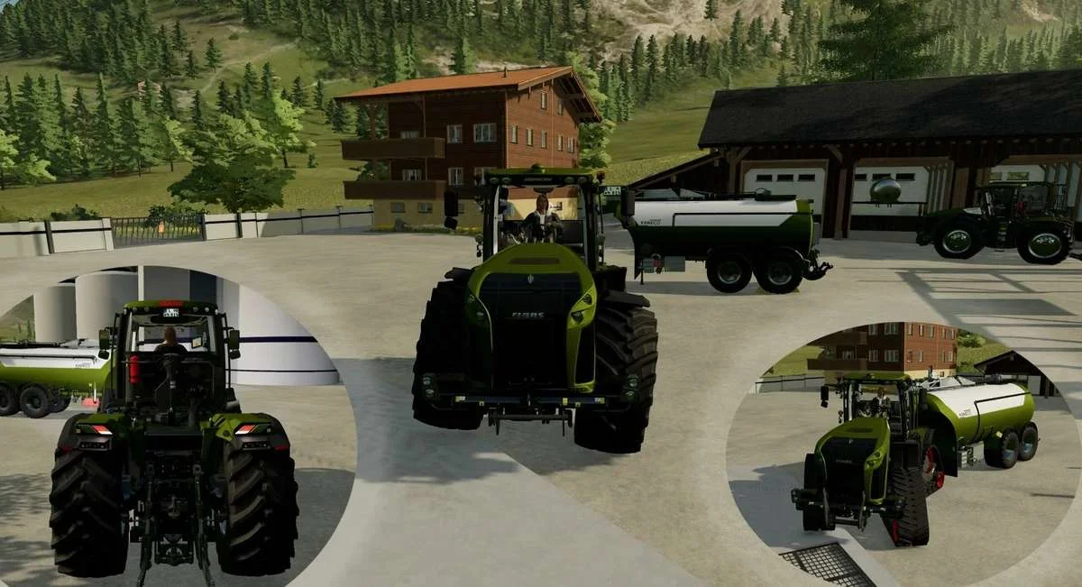 Claas Xerion 5000 VC 2.0 swingAxle v1.1 FS22 FS22 Mod Free Download