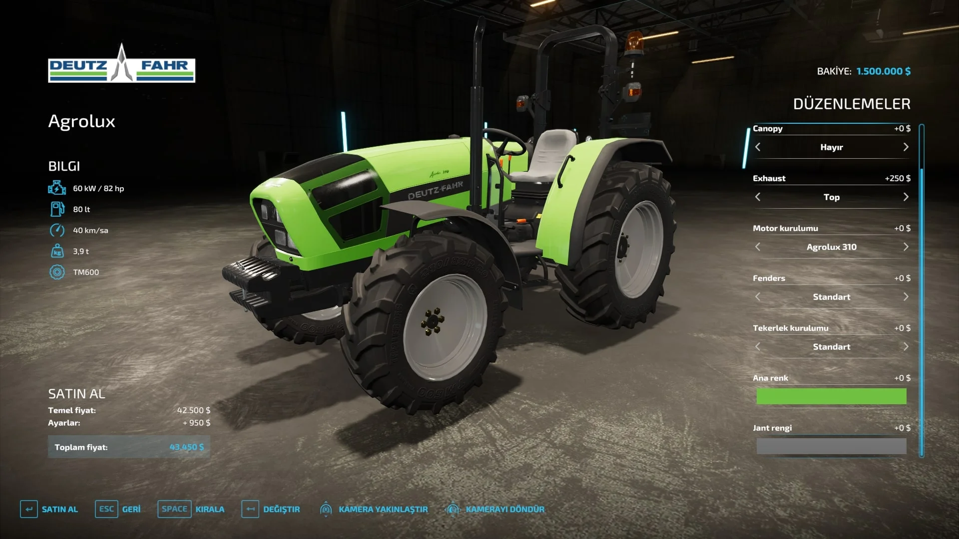 Deut Fahr Agrolux V1.0 FS22 FS22 Mod Free Download