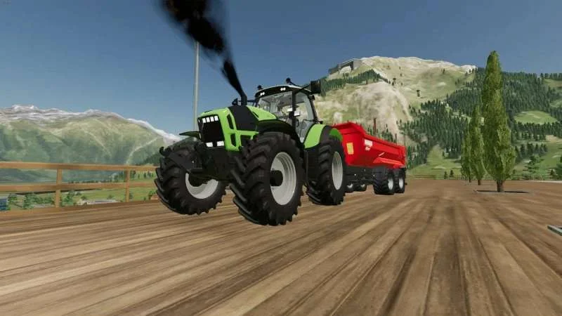 Deutz Agroton X720 gear shift, air horn v1.0 FS22 FS22 Mod Free Download