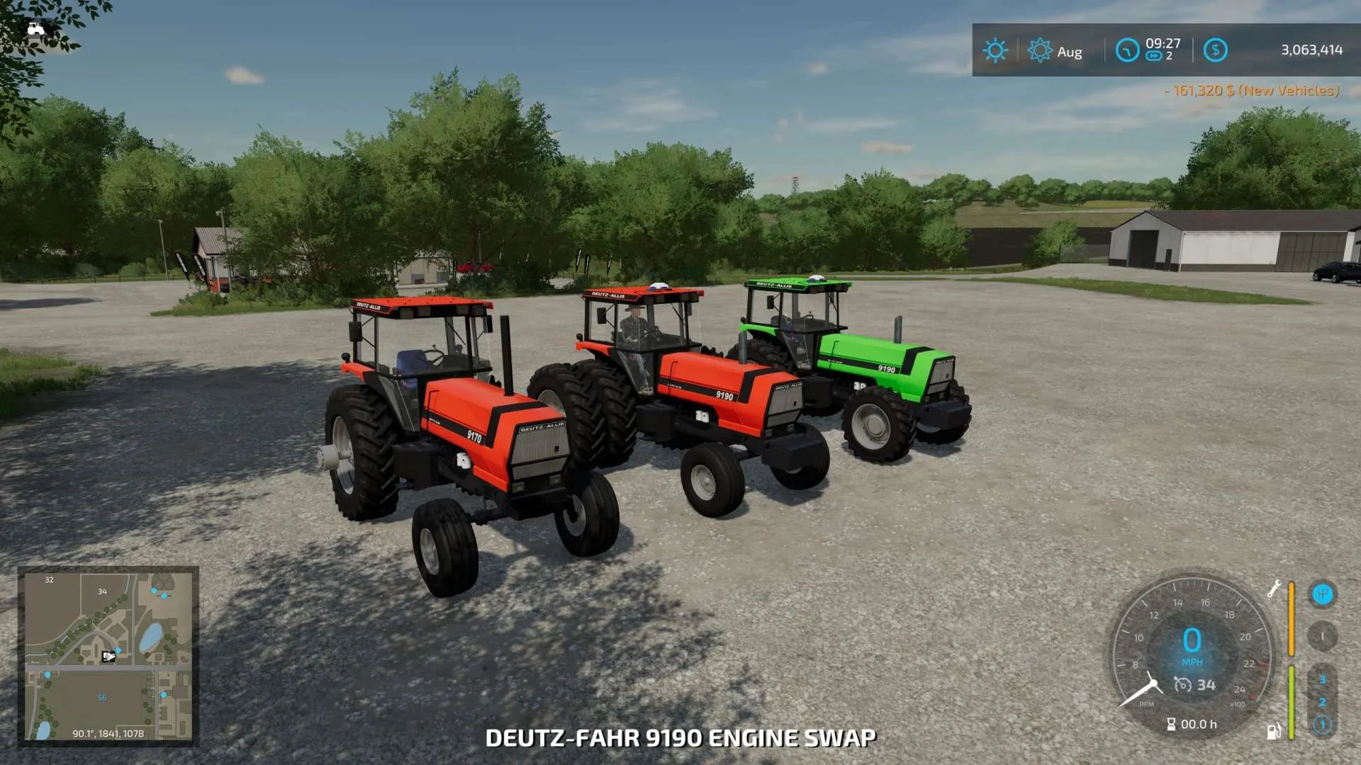Deutz Allis 9100 Series v1.0 FS22 FS22 Mod Free Download