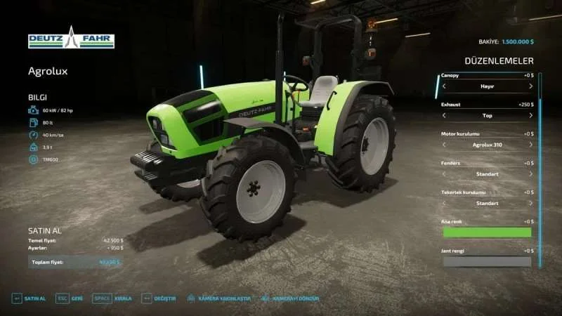 Deutz Fahr Agrolux v1.0 FS22 FS22 Mod Free Download