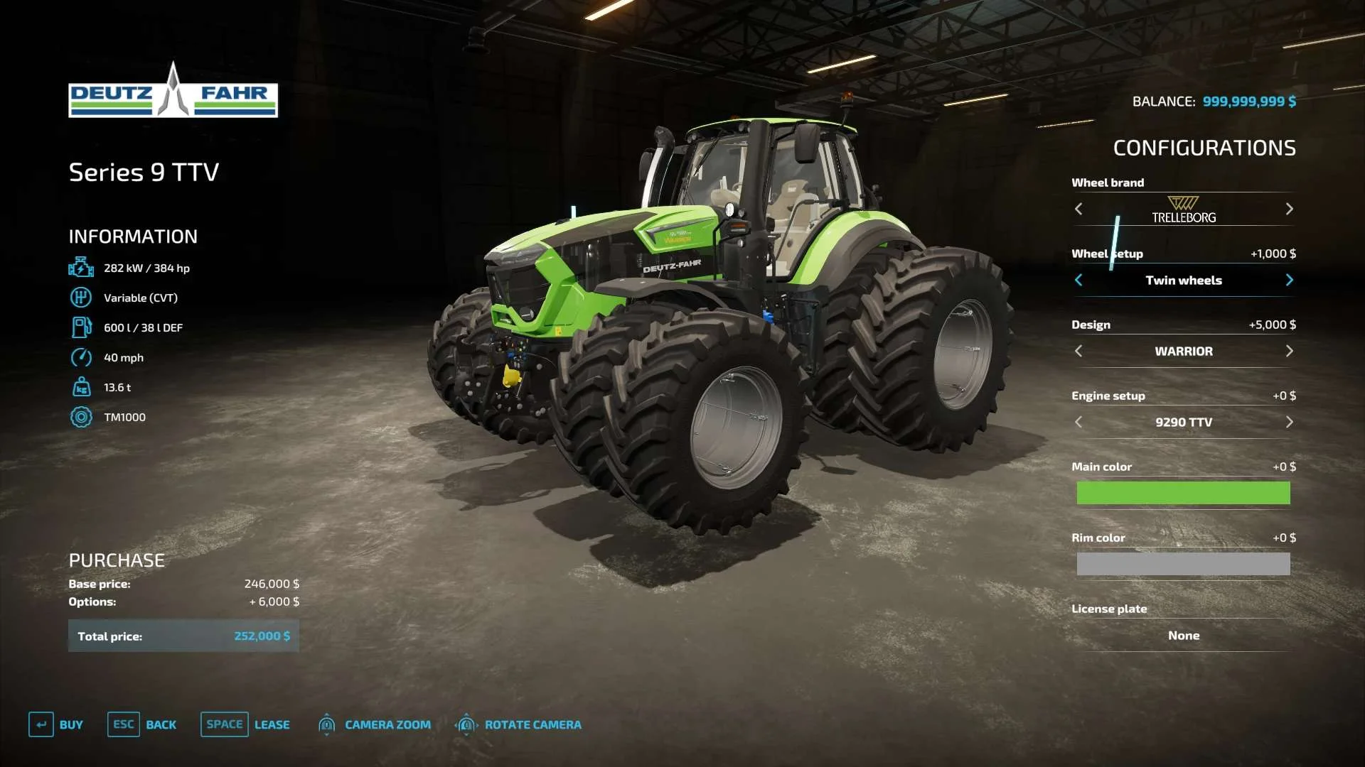 Deutz Fahr Series 9 TTV Tractor v1.0 FS22 FS22 Mod Free Download