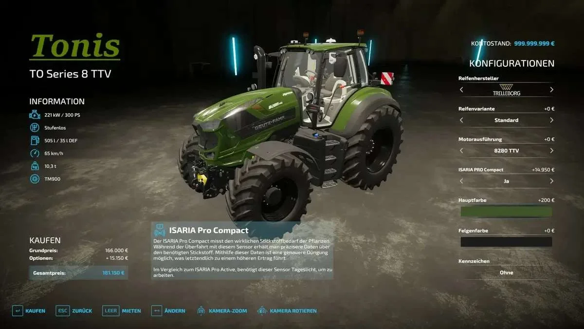 Deutz Series 8 v1.1 FS22 FS22 Mod Free Download