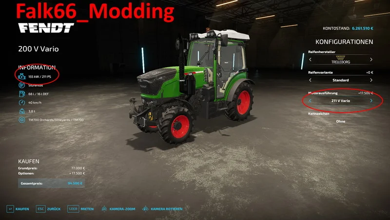 Fendt 211 V Vario V1.1 FS22 FS22 Mod Free Download