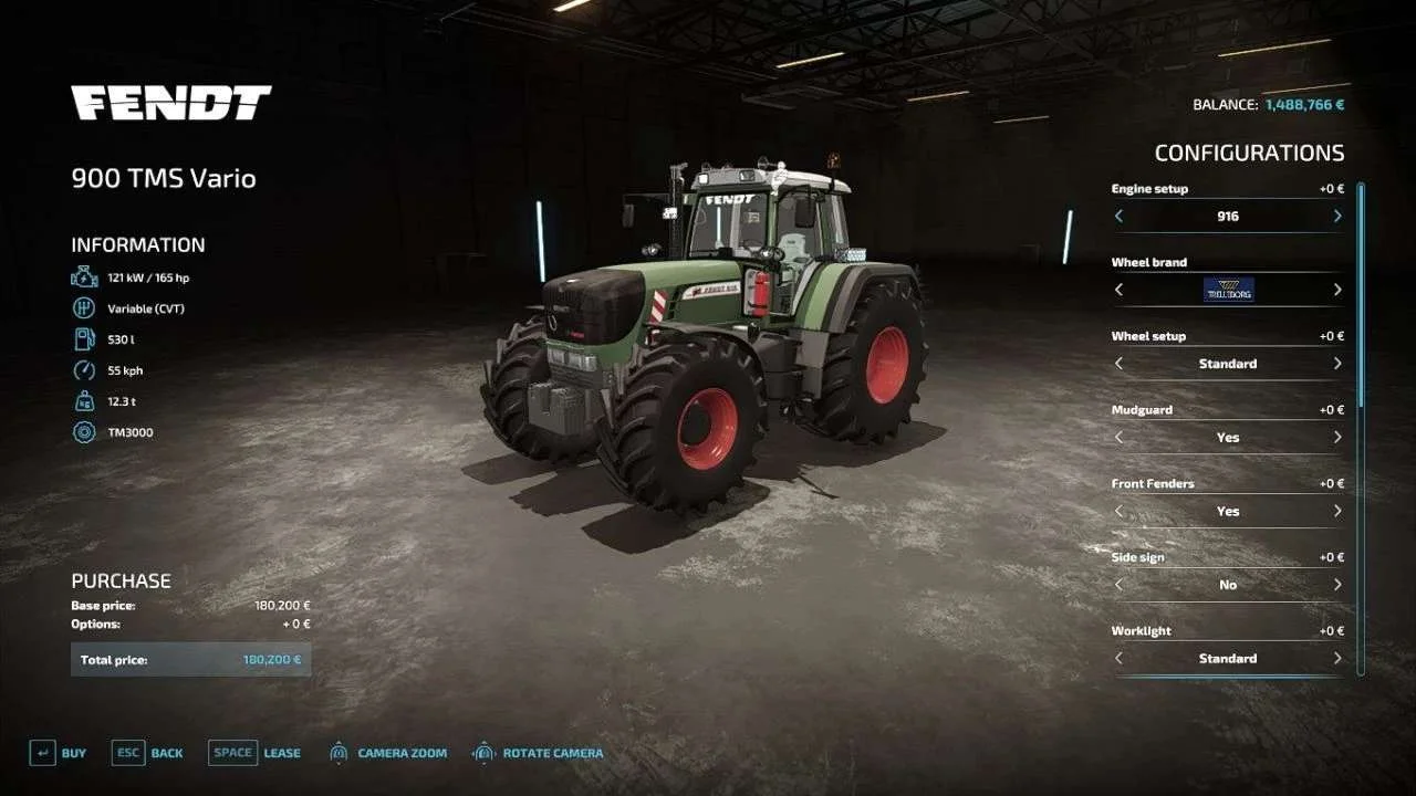 Fendt 900 TMS Vario G2 v1.4 FS22