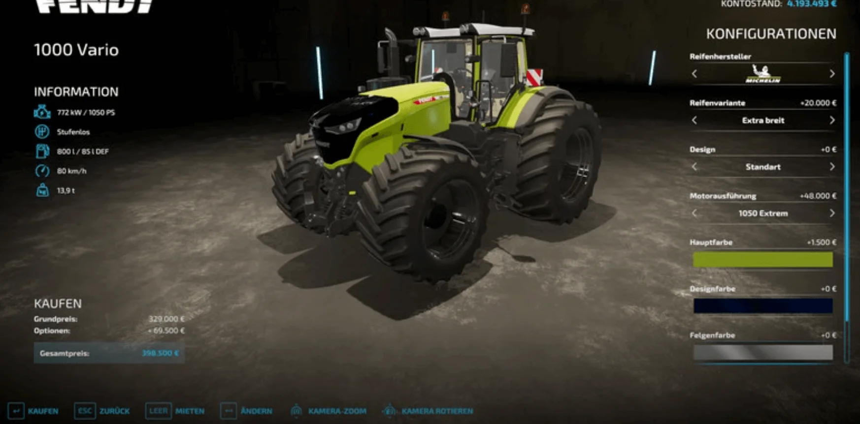 Fendt Vario 1000 Special v1.0 FS22 FS22 Mod Free Download