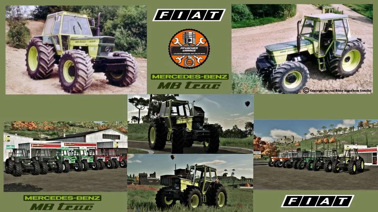 Fiat MB trac v1.0 FS22 FS22 Mod Free Download