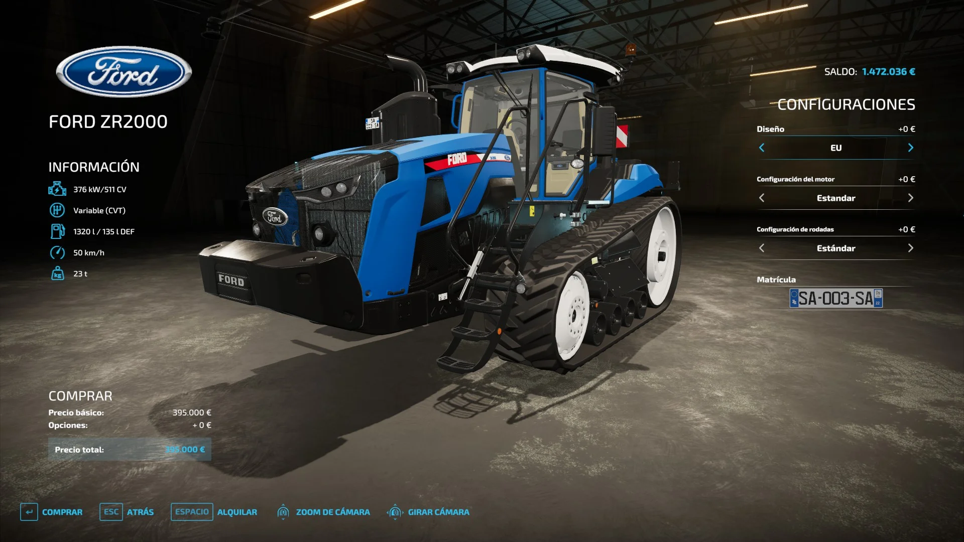 FORD ZR2000 V1.0 FS22 FS22 Mod Free Download