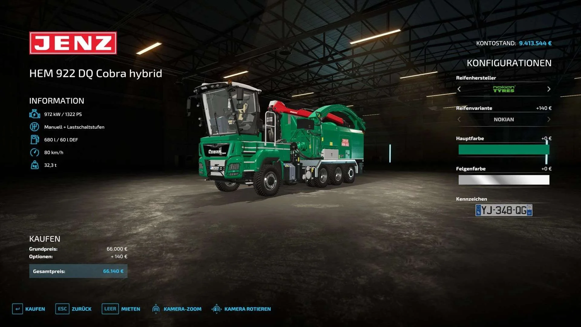 HEM 922 DQ Cobra hybrid v1.0 FS22 FS22 Mod Free Download