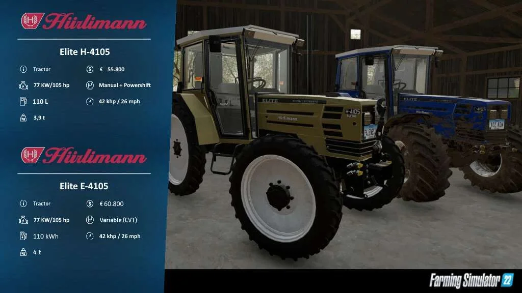 Huerlimann H4105 v1.0 FS22 FS22 Mod Free Download