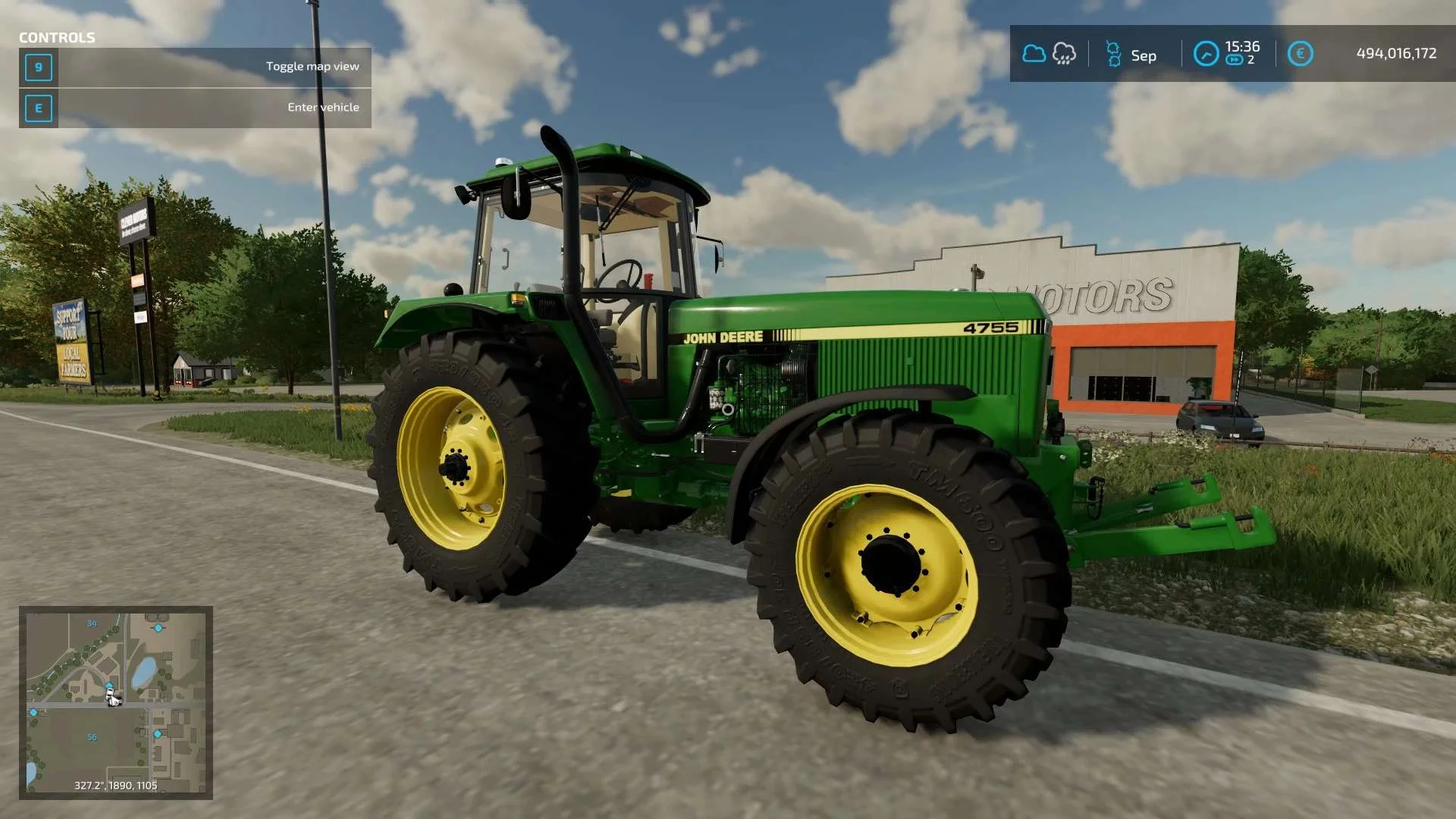 John Deere 4755 v1.0.1 FS22 FS22 Mod Free Download