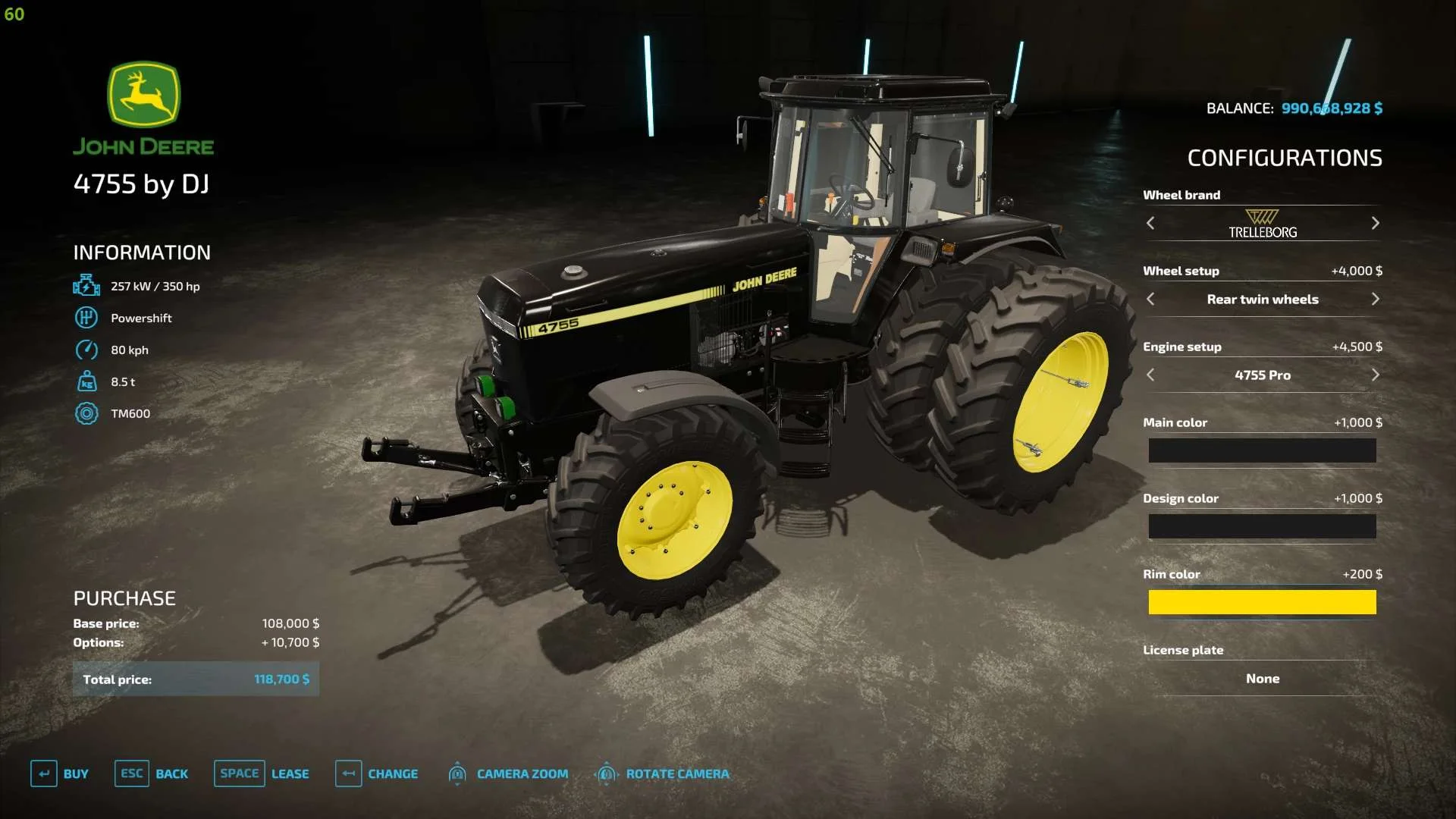 John Deere 4755 v1.0 FS22 FS22 Mod Free Download