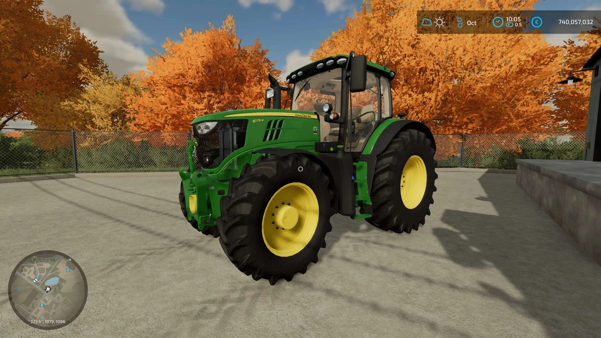 John Deere 6175R-6215R SIC v1.0 FS22 FS22 Mod Free Download