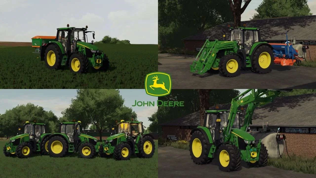 John Deere 6M MaxModding v1.0 FS22 FS22 Mod Free Download