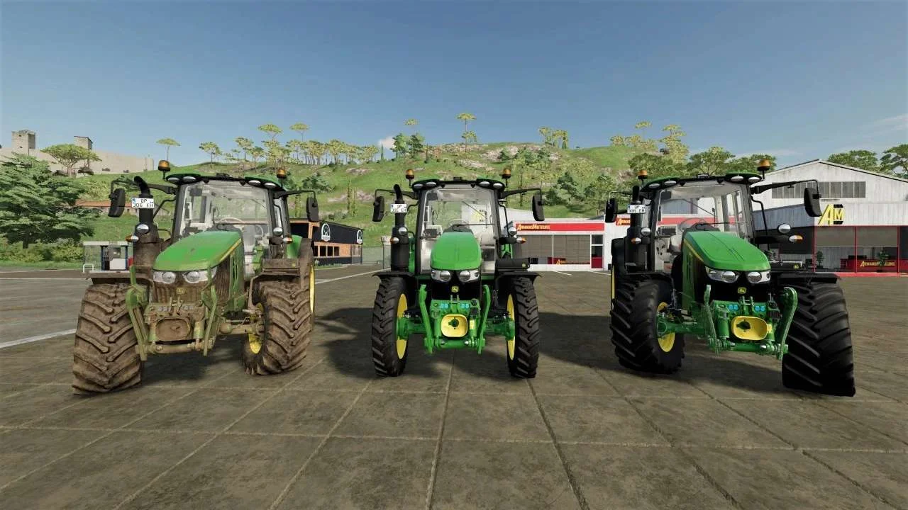 John Deere 6M Series narrow wheel tracks v1.3 FS22 FS22 Mod Free Download