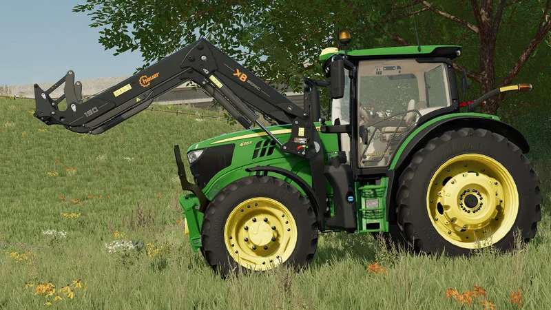 John Deere 6R Medium Frame Series (2014-2021) V1.0 FS22 FS22 Mod Free Download