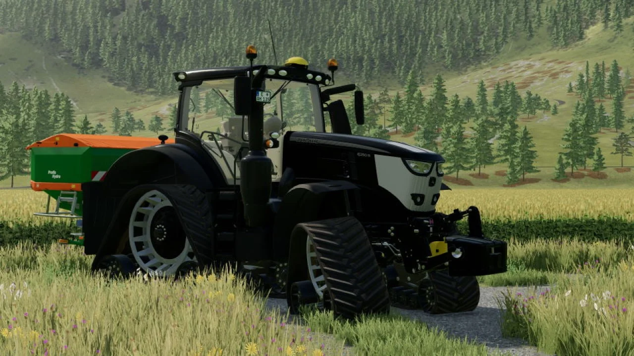 John Deere 6R with tracks V1.0 FS22 FS22 Mod Free Download