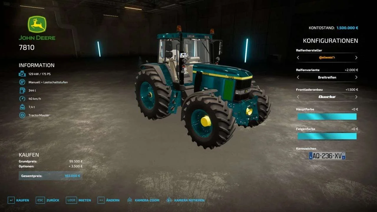 John Deere 7810 Edited v1.0.0.1 FS22