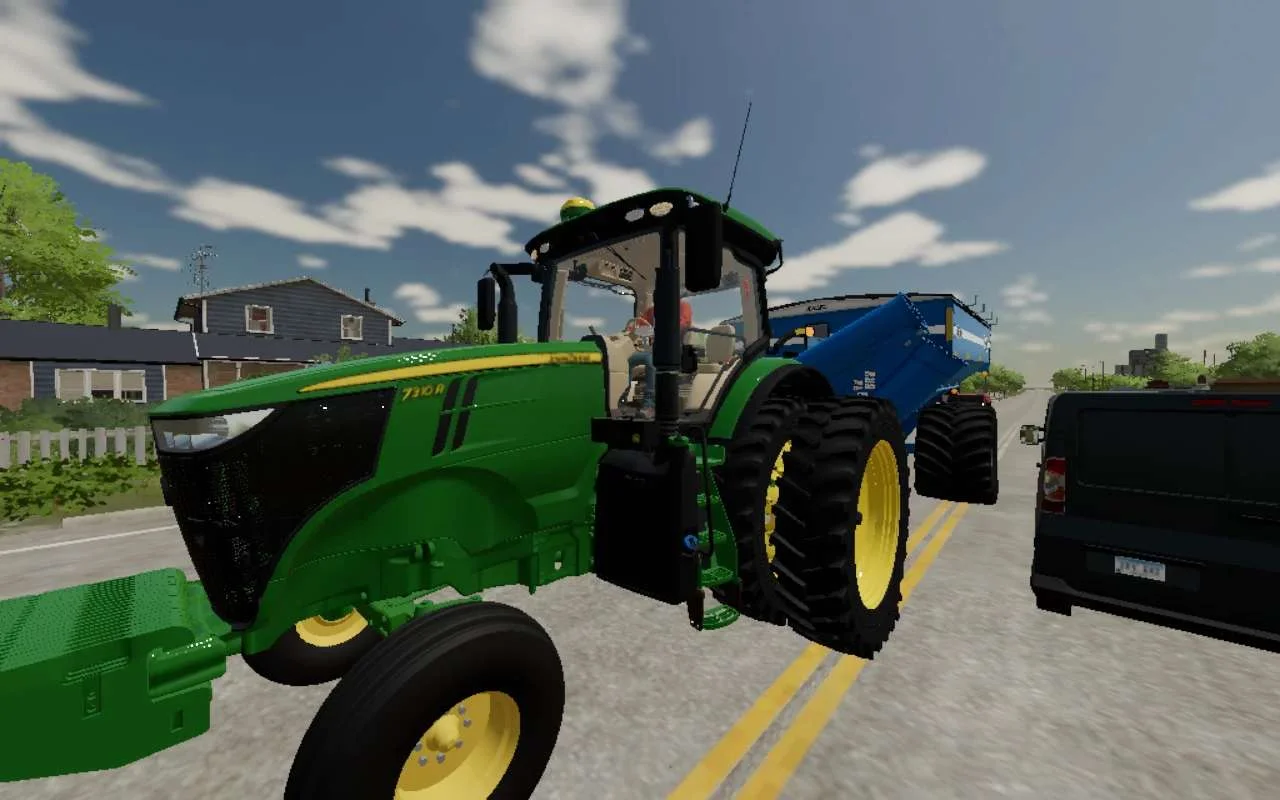John Deere 7R US 2WD v1.0 FS22 FS22 Mod Free Download