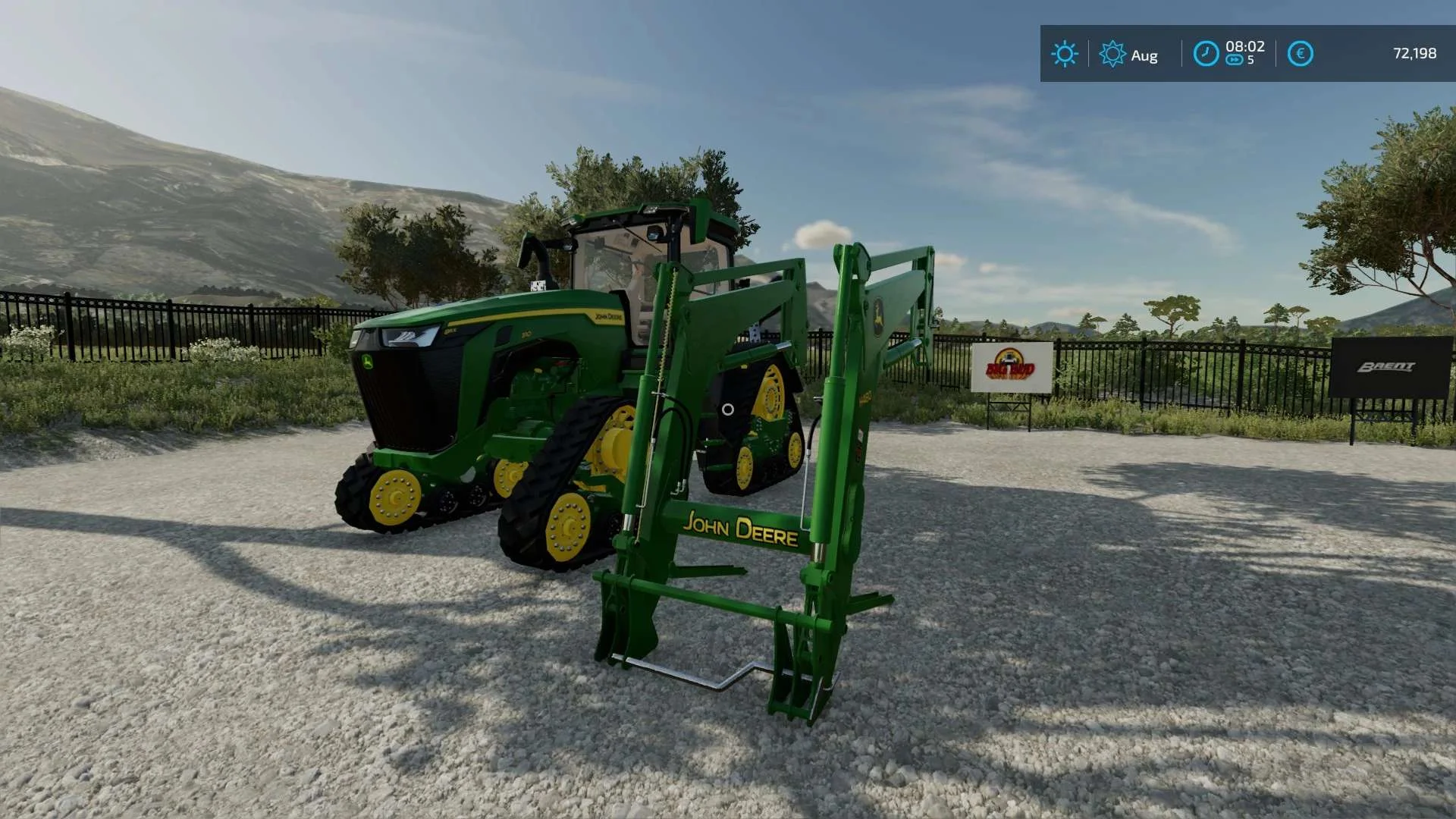 John Deere 8RX loader edit v1.0 FS22