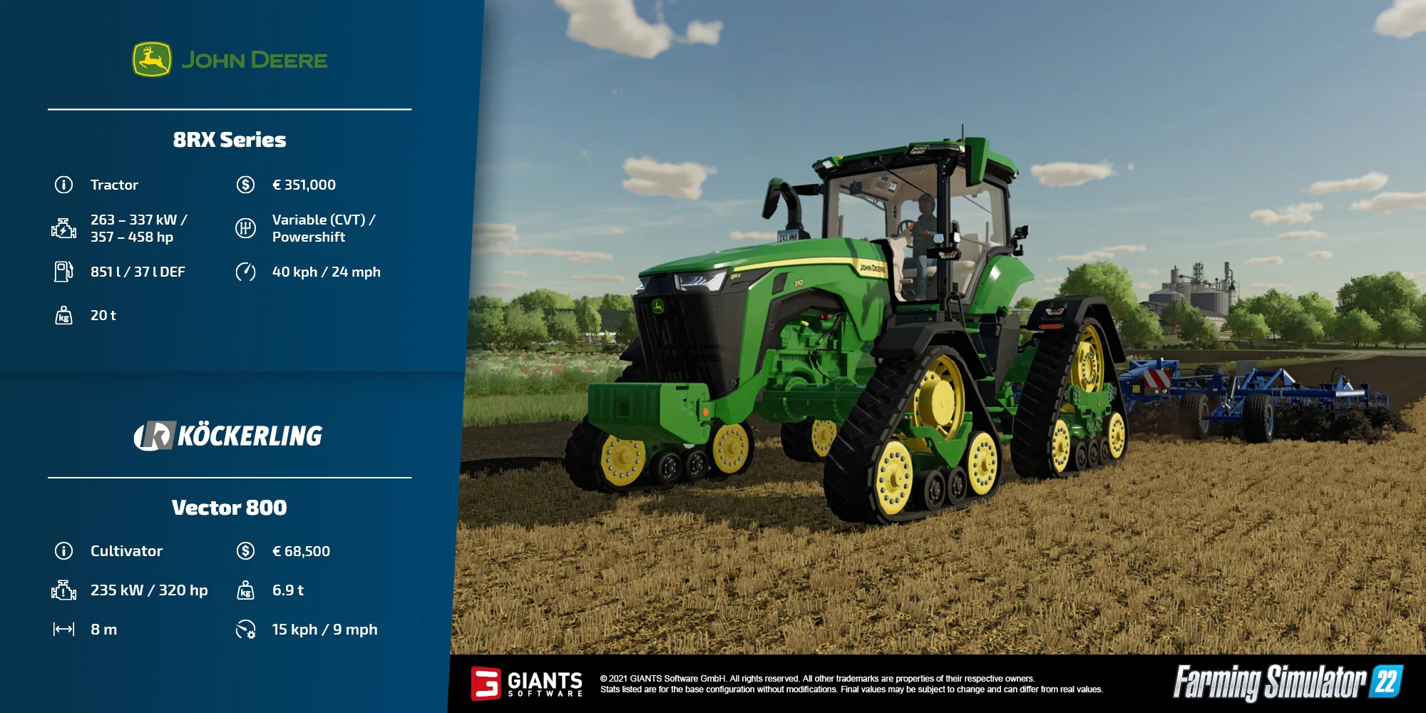 John Deere 8RX Series in FS22 FS22 Mod Free Download