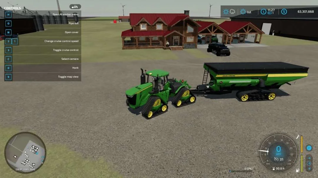 John Deere 9RX Wide Tracks v1.0 FS22 FS22 Mod Free Download