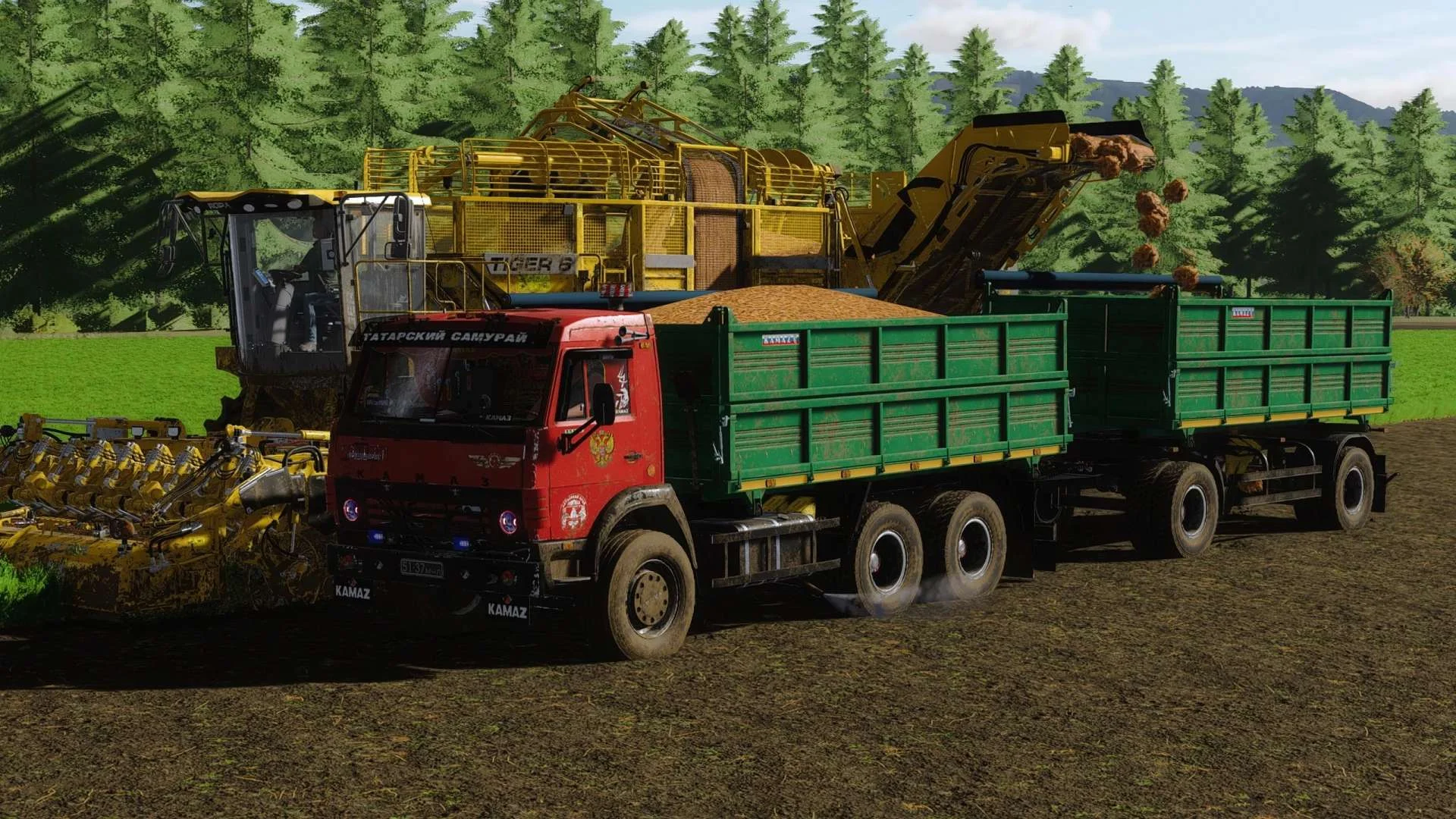 KamAZ-55102 Grain+Trailer v1.0 FS22