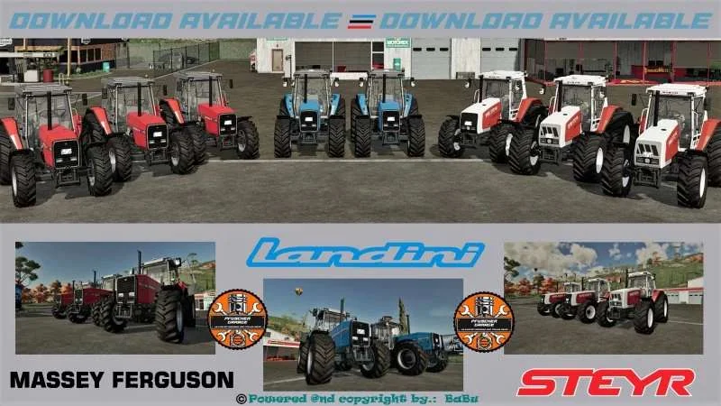 Massey Ferguson – Landini – Steyr v1.0 FS22 FS22 Mod Free Download