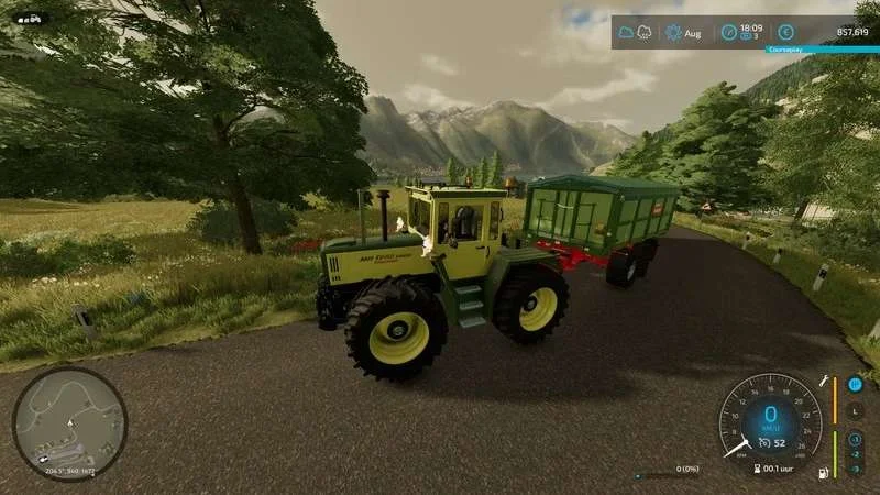 MB Trac 1100-1800 v1.0 FS22 FS22 Mod Free Download