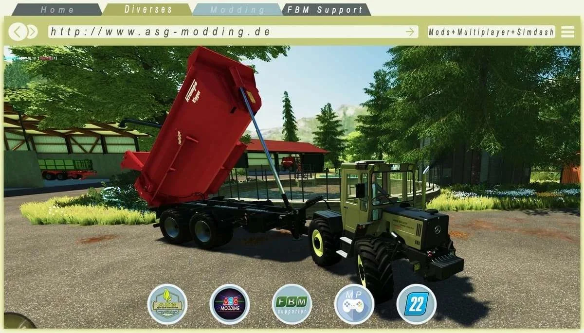MBTrac 800 900 v1.2 FS22 FS22 Mod Free Download
