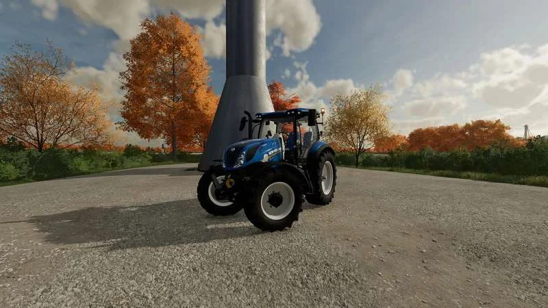 New Holland T6.175 Methane Power v1.0 FS22 FS22 Mod Free Download