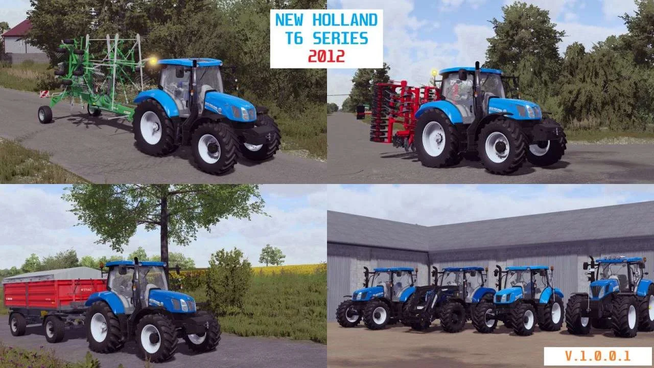 New Holland T6 OLD GEN v1.0.0.1 FS22 FS22 Mod Free Download