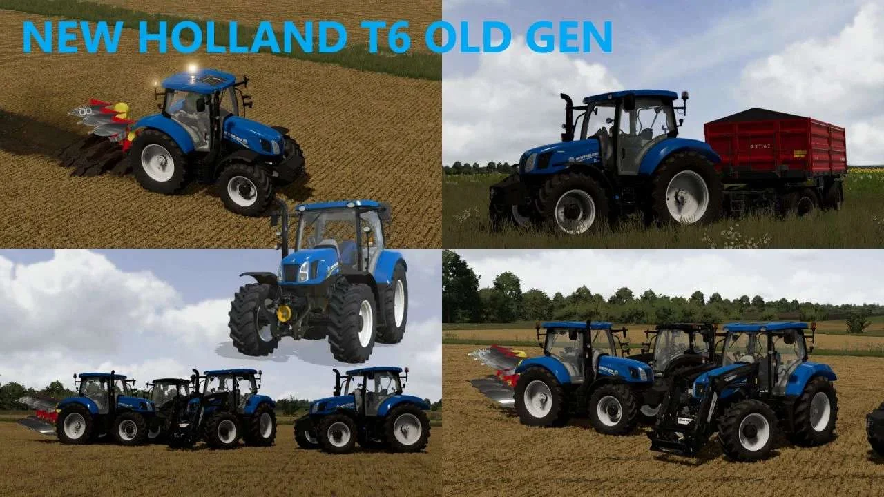 New Holland T6 OLD GEN v1.0 FS22 FS22 Mod Free Download