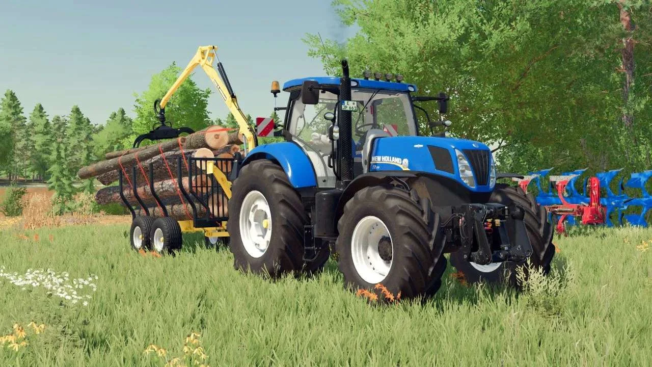 New Holland T7 AC Series Cab Suspension v1.0 FS22 FS22 Mod Free Download