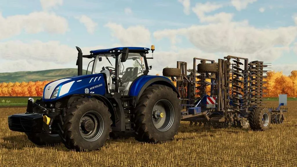 New Holland T7 HD Tier4F v1.0 FS22 FS22 Mod Free Download