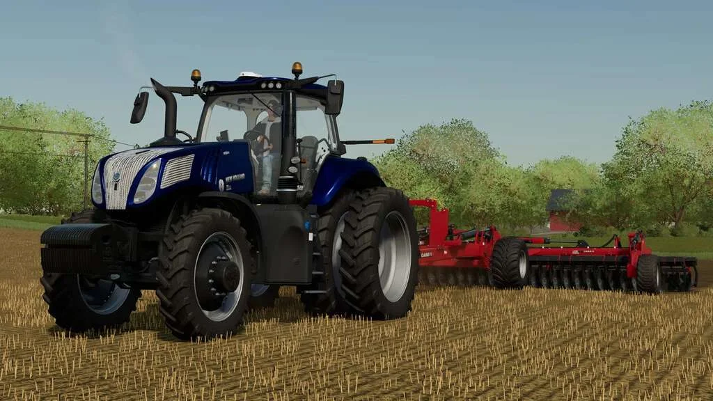 New Holland T8 US v1.0 FS22 FS22 Mod Free Download