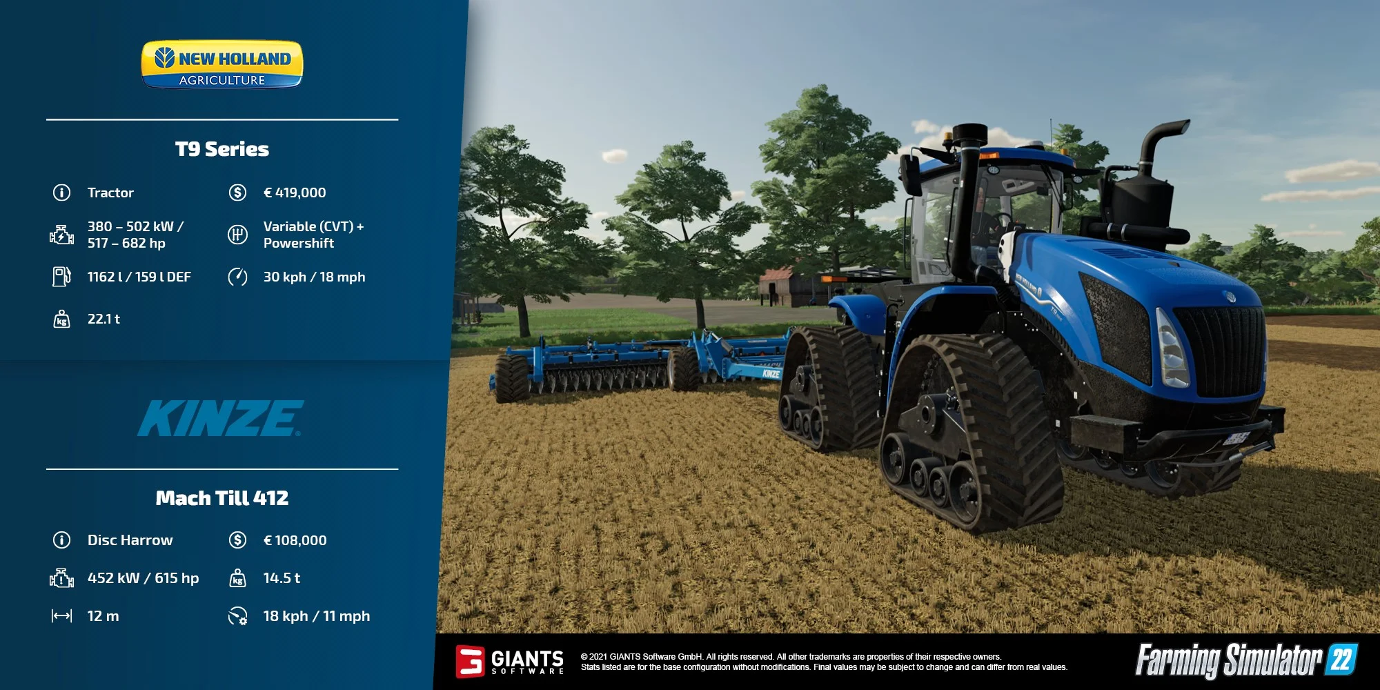 New Holland T9 Series Tractor in FS22 FS22 Mod Free Download