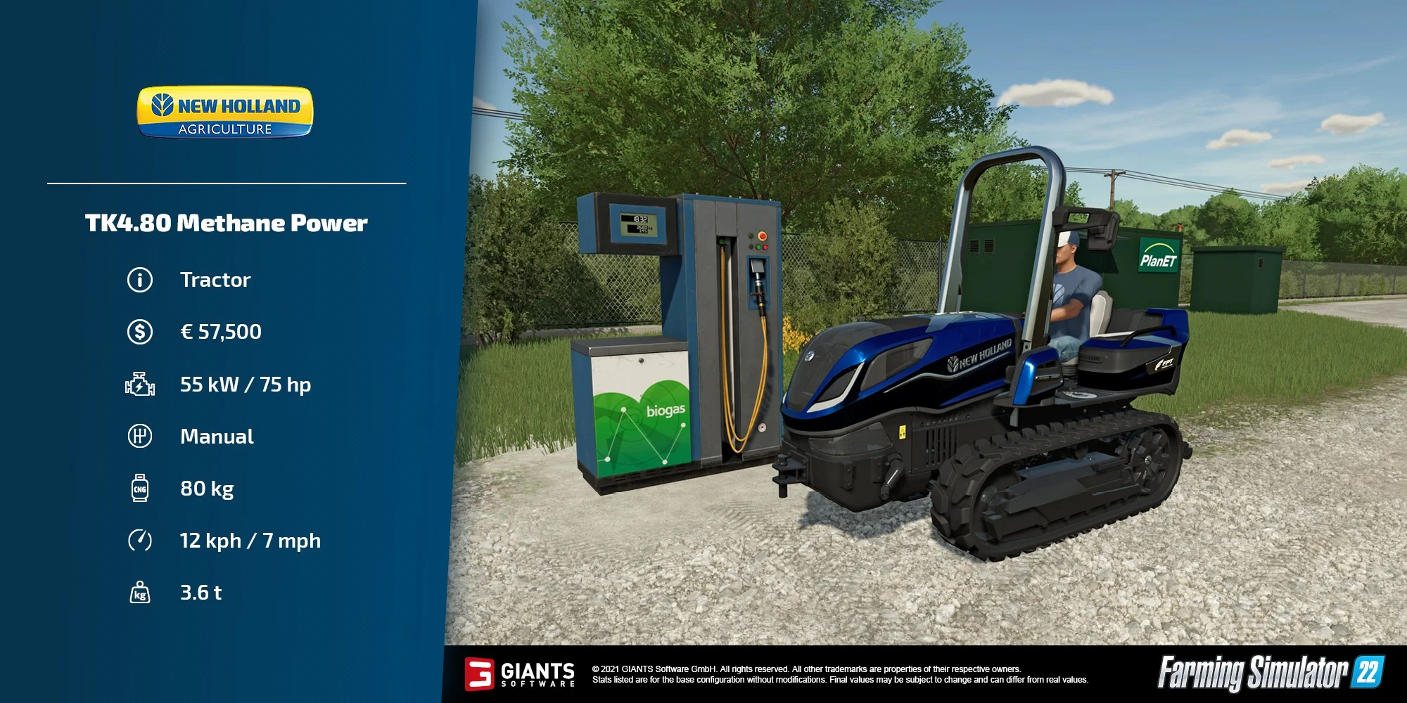 New Holland TK4.80 Tractor in Farming Simulator 22 FS22 Mod Free Download
