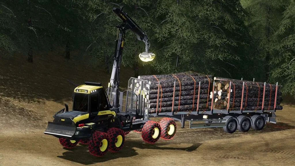 Ponsse Bison Active Frame Shuttle v1.0 FS22 FS22 Mod Free Download
