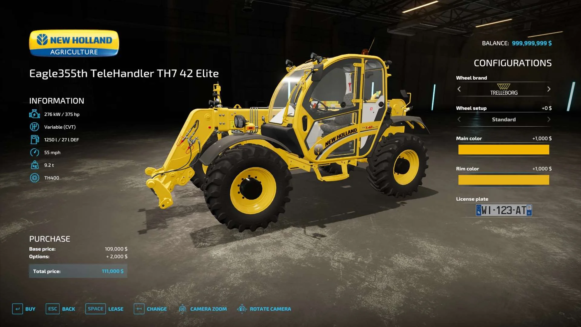 TeleHandler TH7 42 Elite v1.0 FS22 FS22 Mod Free Download