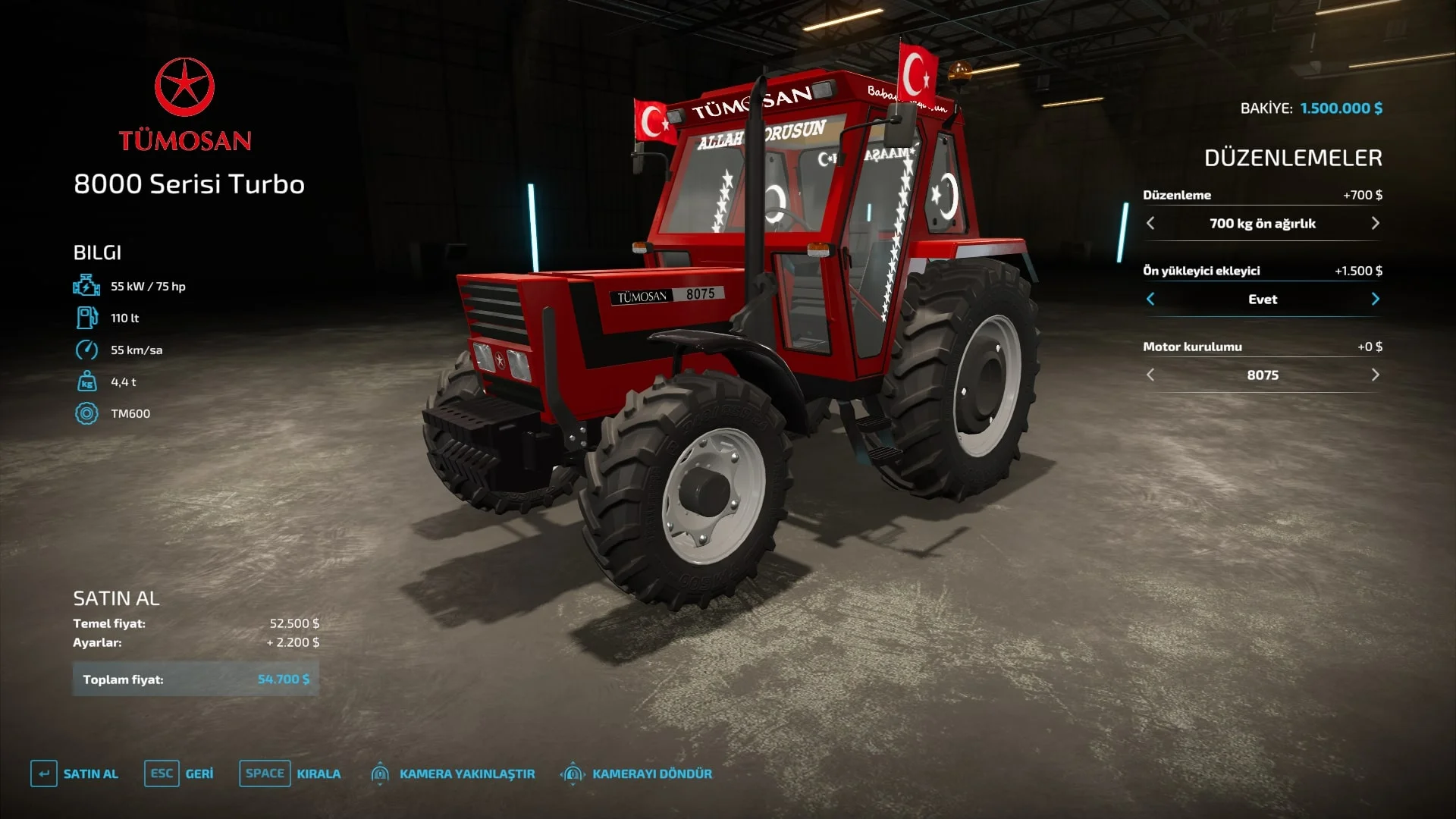 Tumosan 8k Turbo v1.0 FS22 FS22 Mod Free Download