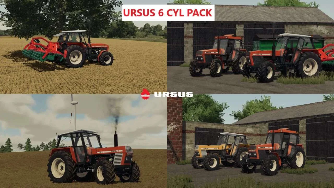 Ursus 1204-1614 6cyl Turbo Pack v1.0.1 FS22 FS22 Mod Free Download