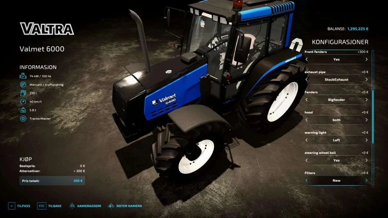 Valmet 6×00 v1.2.2.2 FS22