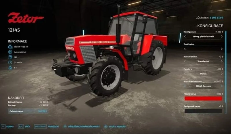 Zetor 12145 v1.0 FS22 FS22 Mod Free Download