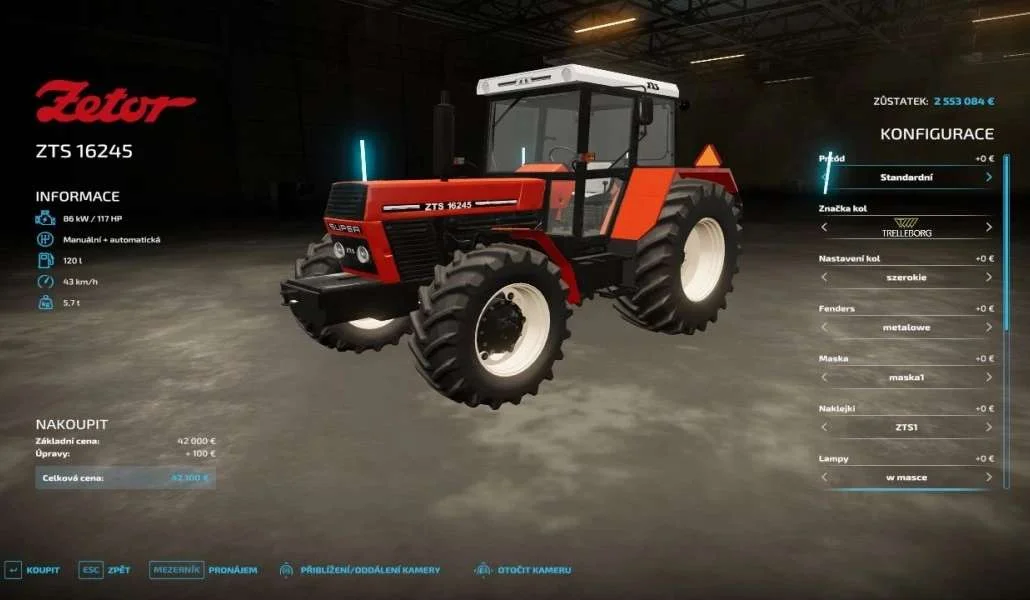 ZETOR ZTS 16245 v1.0 FS22